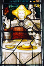 Detail from Emmaus window, by Kempe, St Peter's, Rendcomb